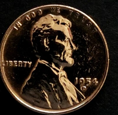USA - 1 Cent - 1954 D NM - Lincoln Wheat Penny - Bronze - 1C - Image 1 of 4