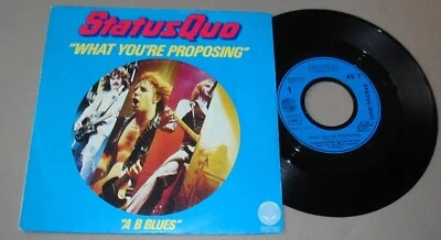 STATUS QUO  (SP 7" 45t)  What you're proposing - A B Blues / FRANCE 1980 - Photo 1/2