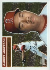 2005 Topps Heritage Chrome Anaheim Angels Baseball Card #THC8 Garret Anderson