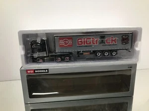 WSI 02-2689 SCANIA R5 BIGTRUCK TRUCK+CURTAINSIDE TRAILER -1:50- GOOD IN BOX - Picture 1 of 16