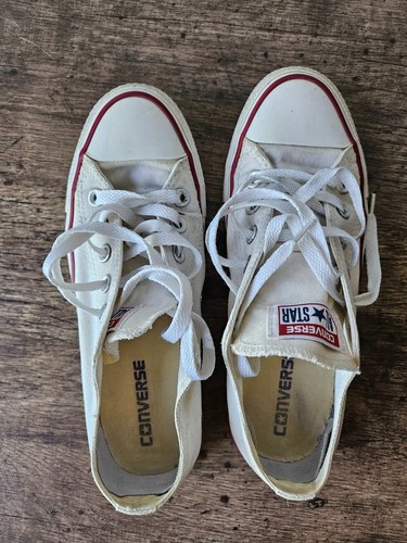 Converse tela bianca taglia 5