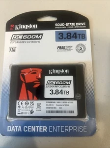 Kingston DC600M 3.84TB 2.5" SATA III Internal SSD (SEDC600M/3840G Fa3 - Afbeelding 1 van 2
