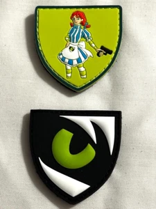 Night Fision "Wendy's" 2 PVC Patch Bundle, NRA Show 2025, Hook & Loop, NEU! - Bild 1 von 1