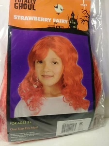 Totally Ghoul "Stawberry Fairy" child's wig Red, long w/waves New in Pkg - Picture 1 of 3