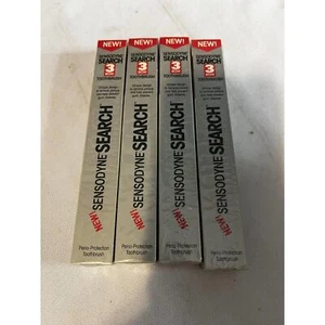 Lot of 4 New Vintage Sensodyne Search Toothbrushes Adult Full Size Rare - Picture 1 of 2