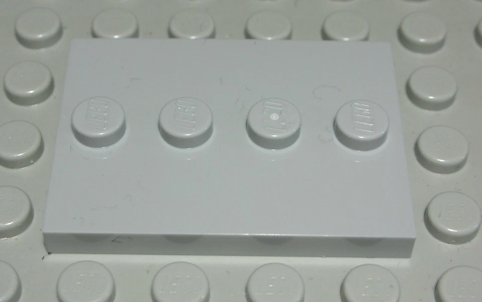Lego Plate 3x4 New Gray 2 Pieces - Image 1 of 1