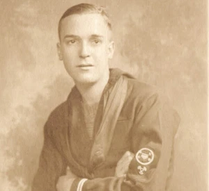 WWI Stati Uniti Shipping Board Marinaio con toppa foto reale cartolina - Foto 1 di 4