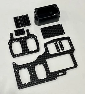 TEAM LOSI 5IVE-T CARBON FIBER DUAL STANDARD SERVO THROTTLE TRAY KIT GAS TRUCK - Picture 1 of 6