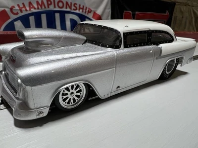 Coche Ranura de Arrastre 1/24 1/25 55 Chevy Sin Barra Nueva Construcción Alto 9s en 1000 Foto 1 de 4