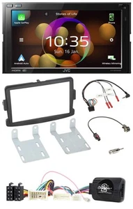 JVC DAB Lenkrad 2DIN Bluetooth USB Autoradio für Dacia ab 2012 schwarz - Bild 1 von 12