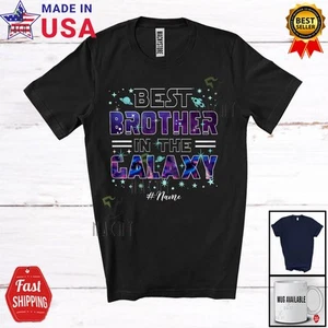 Nombre Personalizado Mejor Hermano Galaxia; Cumpleaños Día del Padre Espacio; Camisa Familiar - Imagen 1 de 7