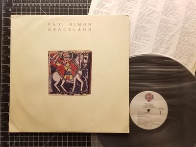 PAUL SIMON Graceland LP 1986 VG+/VG+ w/ INNER Everly Bros VINYL Call Me Al - Image 1 of 4