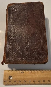Rare Vintage Holy Bible, 1858 Amer. Bible Society, Poor Condition - Imagen 1 de 18