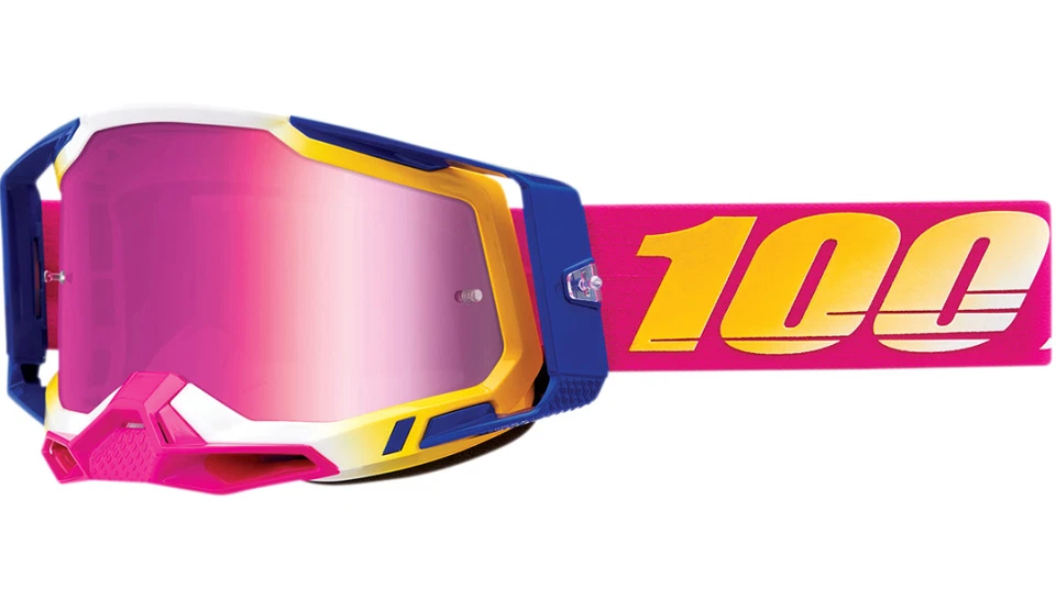 Óculos de proteção 100% Racecraft 2 Mission rosa lente espelhada MX ATV 50010-00012 - Imagem 1 de 1