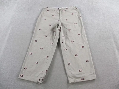 Georgia Bulldogs Pants Mens 36 Khaki Chino Embroidered NCAA Football Pennington - Image 1 of 4