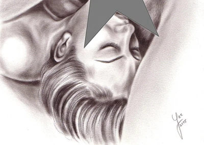 Akt Zeichnung art print signed drawing realism pencil Druck kinky kunst druck A4 - Bild 1 von 2