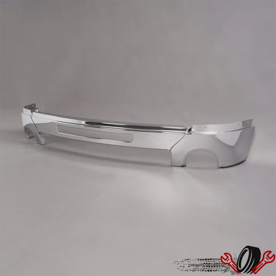 Chrome Front Bumper w/ Fog Light Holes for 2007-2013 GMC Sierra 1500 2500 3500HD Foto 1 de 4