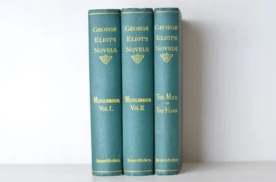 Antique Middlemarch and The Mill on the Floss by George Elliot 1877 - 3 Volumes - Image 1 of 4