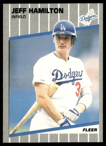 1989 Fleer Jeff Hamilton Los Angeles Dodgers #60 - Picture 1 of 2