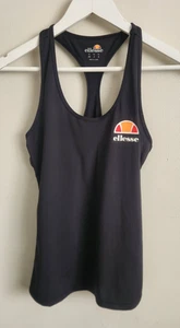 Ellesse Black Sleeveless Racerback Gym Sports Top Womens Size 8 - Picture 1 of 6