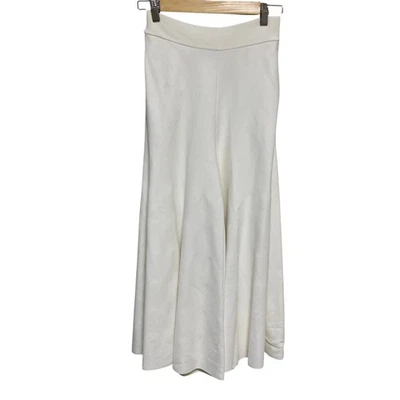 Stella McCartney Easy Flare Wide-leg Pants, Size 38, White Women USED - Image 1 of 4