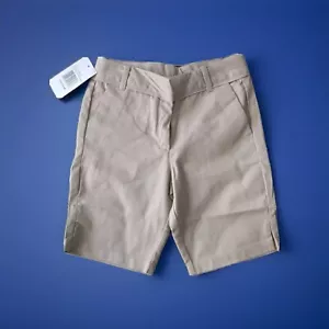 New With Tags, KHQ Brand, Girl School Uniform Shorts. Khaki Bermuda Style Size 8 - Bild 1 von 4