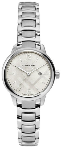 (IN VENDITA) Nuovo Orologio da Bracciale Burberry Check Made in Svizzera BU10108 Vendita al dettaglio $900