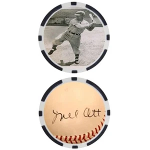 Mel Ott SIGNED Baseball Legends Poker Chip - Picture 1 of 2