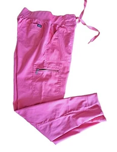 Adar Pro Scrub Cargo Pants Women's Size S Pink Stretch - Picture 1 of 8