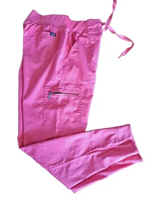 Adar Pro Scrub Cargo Pants Women's Size S Pink Stretch  - Image 1 of 4