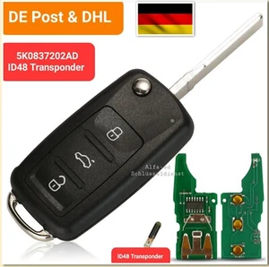 FunkSchlüssel 5K0837202AD 434MHZ für VW Passat Golf Caddy Sharan Polo Touran Eos - Bild 1 von 5
