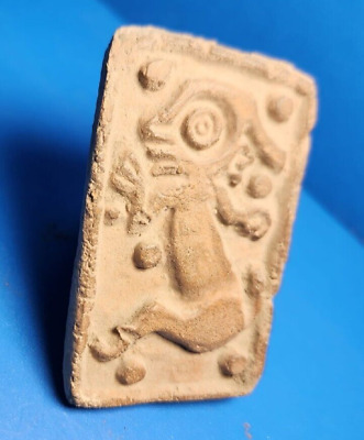 Pre-Columbian Teotihuacan Terracota  Stamp Figure • 12.14£