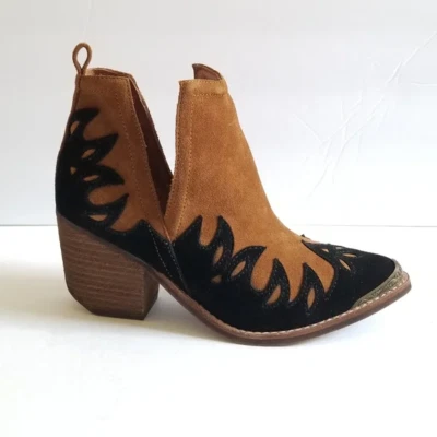 Jeffrey Campbell Size 6 Boots Caine Suede Leather Pointed Toe Western Cowgirl - Image 1 of 4