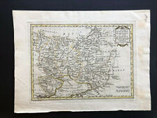 037 Antique Original 1789 Map Kyiv region Ukraine Poland Vincenzo Pazzini Carli