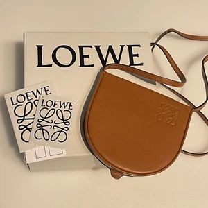 Loewe brown leather small heel crossbody pouch - Picture 1 of 14