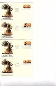US stamp 2147 FDC (10) 1985 Fleetwood Bartholdi Statue of Liberty Sculptor  bb1 - Picture 1 of 1