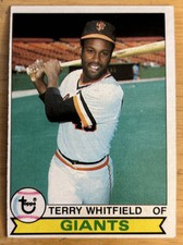 1979 Topps Terry Whitfield Baseball Card #589 Giants Outfield Low Grade O/C