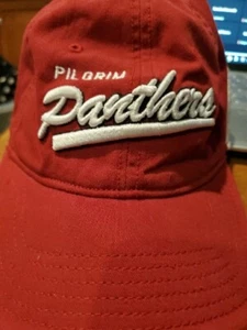 Pilgrim Panthers Hat Adidas Red Clasp Latch 3 Stripe - Picture 1 of 5