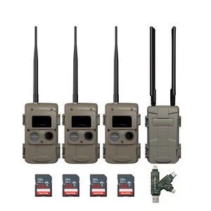 Cuddeback CuddeLink Wireless 3rd Gen 3-pack Bundle with Home Camera Starter Kit - Picture 1 of 9