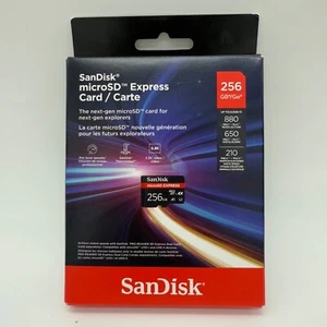 New Switch 2 Compatible SanDisk Micro SD Express Memory Card 256GB Micro SD - Picture 1 of 4