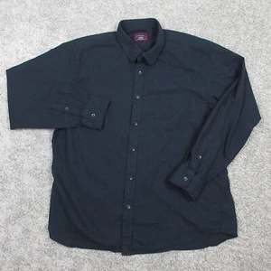 Untuckit Shirt Mens Extra Large Black Solid Cotton Pocket Button Up Collared - Picture 1 of 9