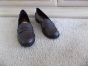 Laura Scott Size 7 Brown Slip on Dress Shoes NEW - Picture 1 of 3