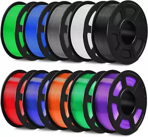 5KG 10KG 20KG FDM 3D Druckerfilament PLA 1,75 mm Verbrauchsmaterialien Bündel 1KG Rolle US - Bild 1 von 12