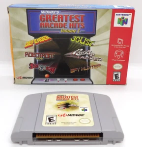 Midway's Greatest Arcade Hits: Vol. 1 (Nintendo 64, 2000) Caja n64 + Carrito Probado - Imagen 1 de 11