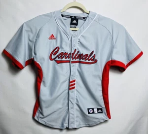 ST. LOUIS CARDINALS MLB ADIDAS YOUTH GRAY APPLIQUE BLANK JERSEY SZ L (14-16) - Picture 1 of 4