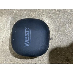 Wesc True Wireless In-Ear Earbuds Black Bluetooth USB-C Rechargeable Lightweight - Picture 1 of 7