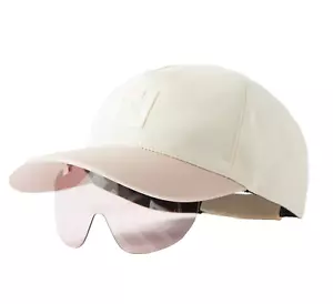 Fendi Eyewear Eyecap D-Frame Sunglasses FF Leather-Trimmed Baseball-Cap Visor - Picture 1 of 20