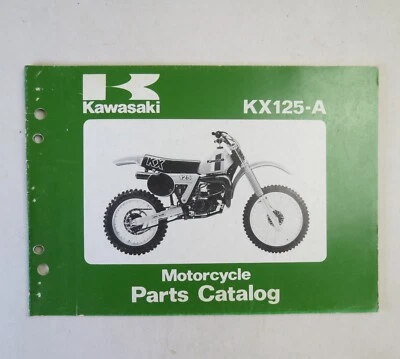 Kawasaki KX125-A Factory Motorcycle Parts Catalog Catalogue 1980 - image 1 of 3