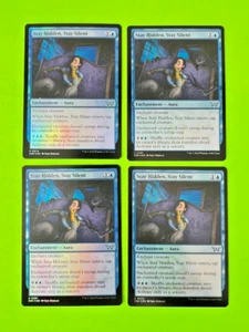 MTG - Duskmourn House of Horror - Stay Hidden, Stay Silent - Lot of 4 FOIL Cards - Bild 1 von 1