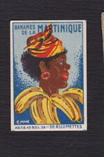 Ancienne étiquette Allumettes France BN121347 Bananes de la Martinique   
